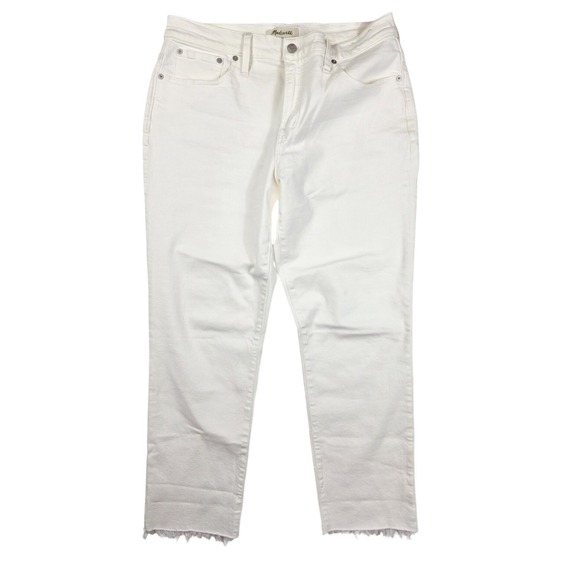 Madewell Denim - Madewell White Raw Hem "The Perfect Vintage Jeans" Women's Petite Size 31 NWOT